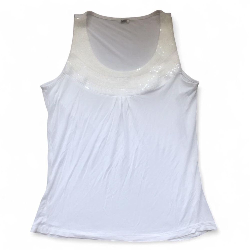 00s Ivory Sequin Tank